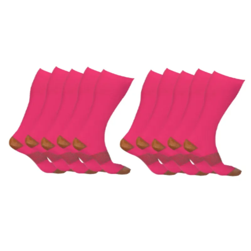 Copper-Infused Compression Socks (5-Pack)