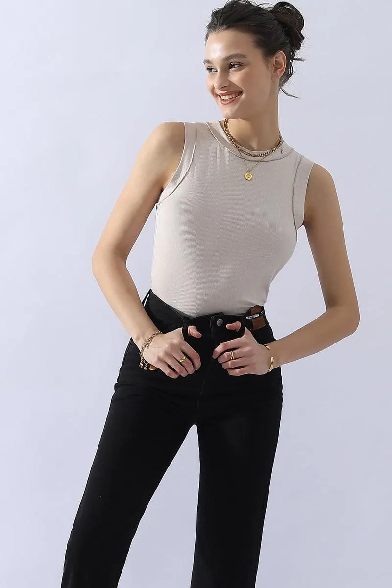 CREW NECK SOFT MODAL COOL TANK TOP