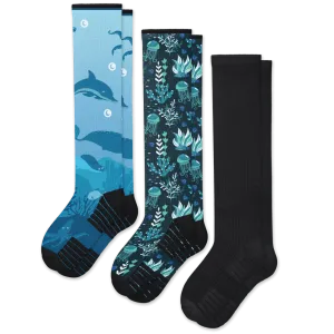 Dark Waters Compression Socks Bundle 3-Pack