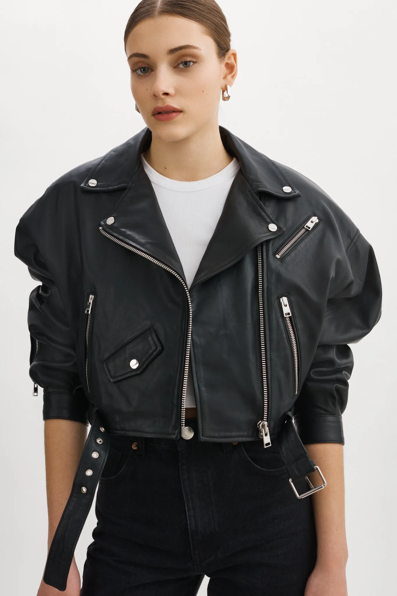 DYLAN | 80's Leather Biker Jacket