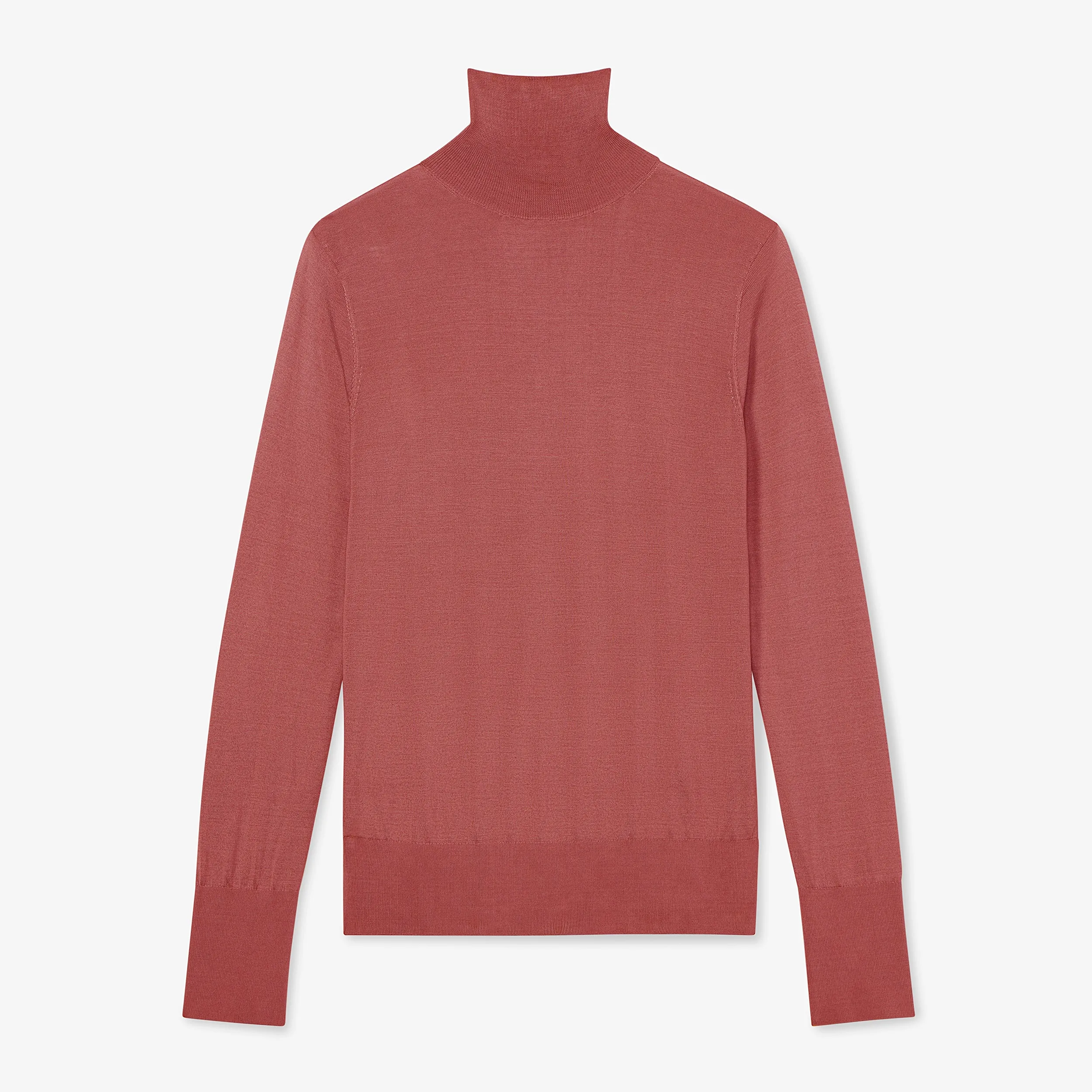 Elizabeth Turtleneck - Silk Jersey :: Rosewood