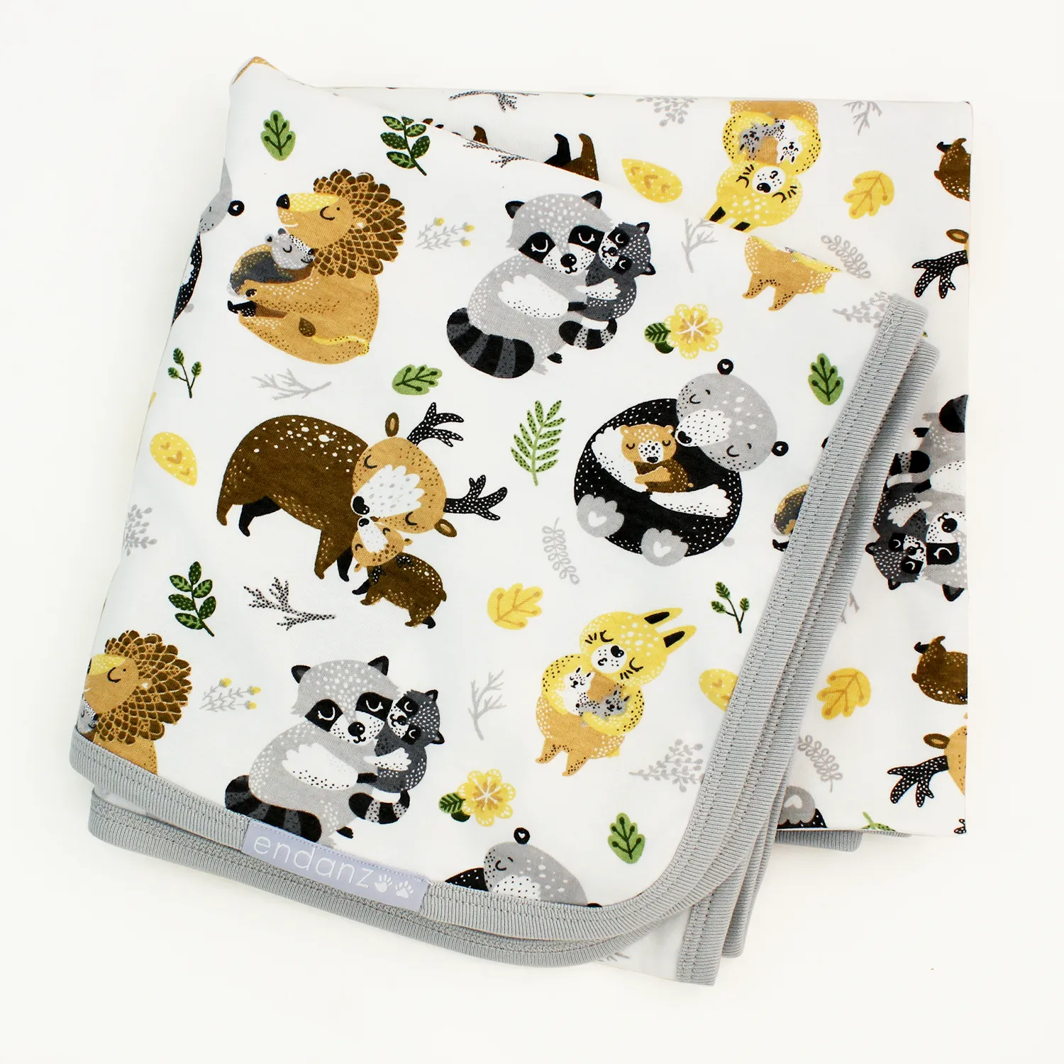 Endanzoo Organic Baby Romper Blanket Gift Set - Safari Hugs