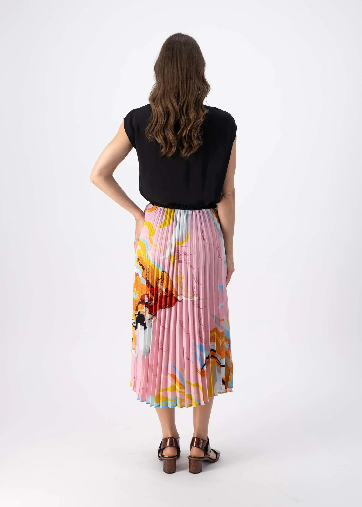 Faith Pleated Skirt Pink