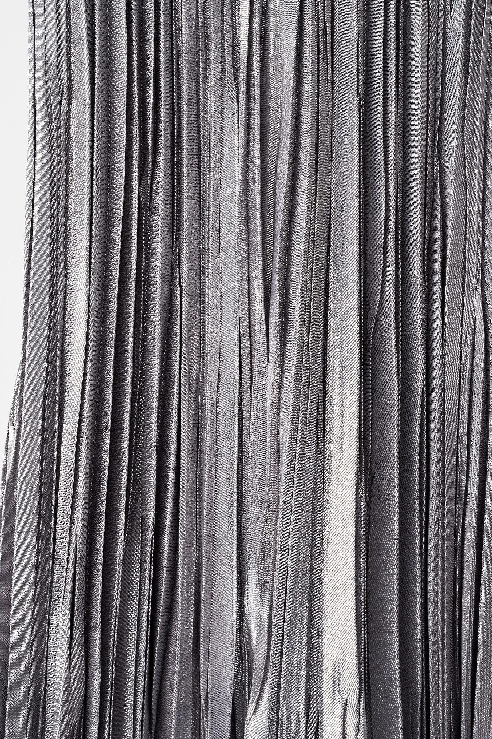 Frost pleated skirt (Silver)