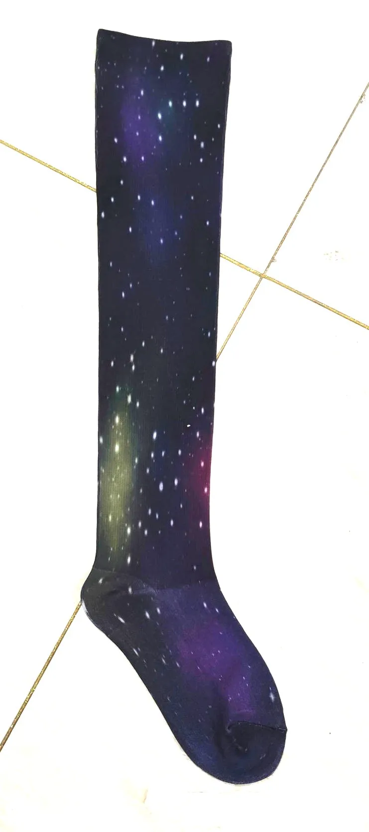 Galaxy Thigh High Compression Socks