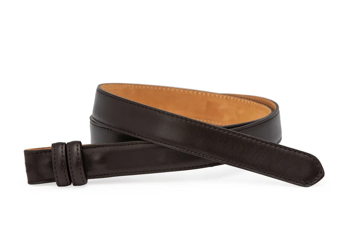 Glazed Calf Slide Belt Strap