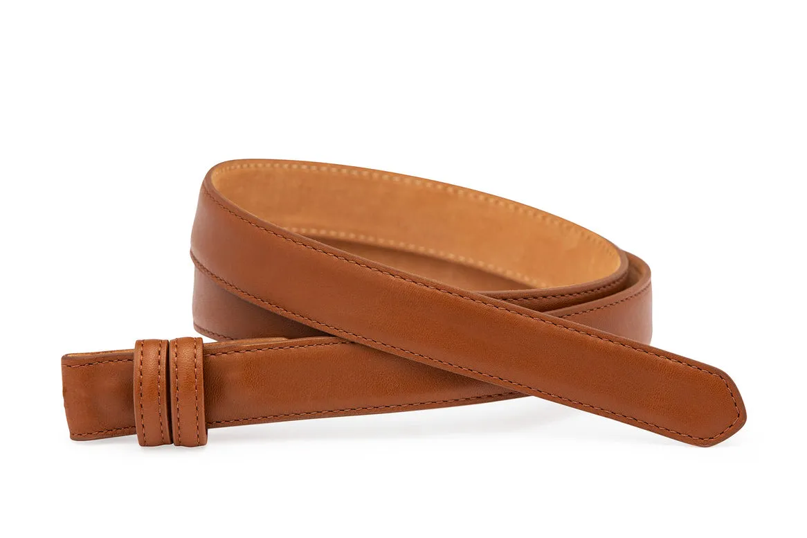 Glazed Calf Slide Belt Strap