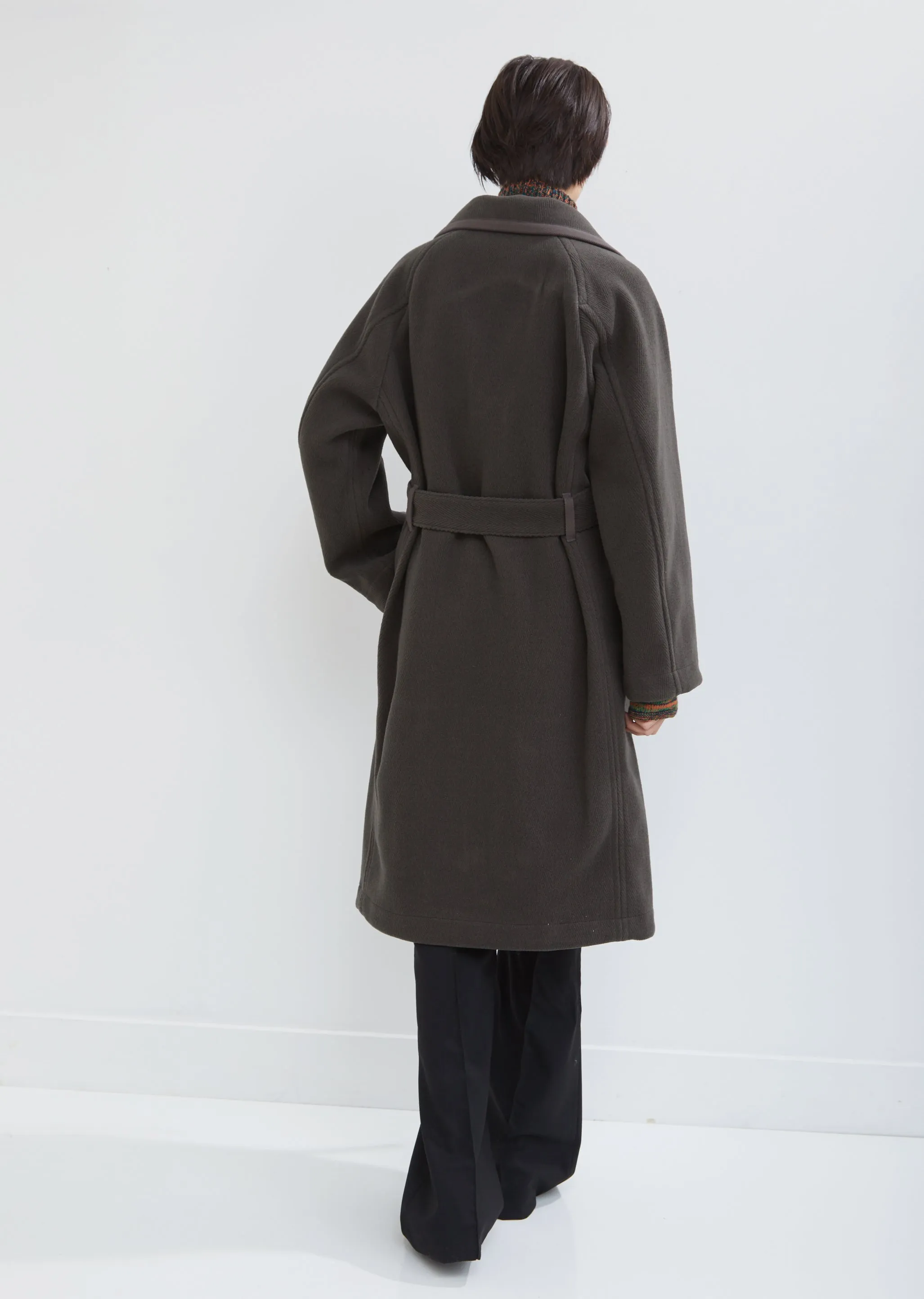 Gown Wrap Wool Coat