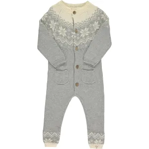 Grey Fairisle Polar Romper