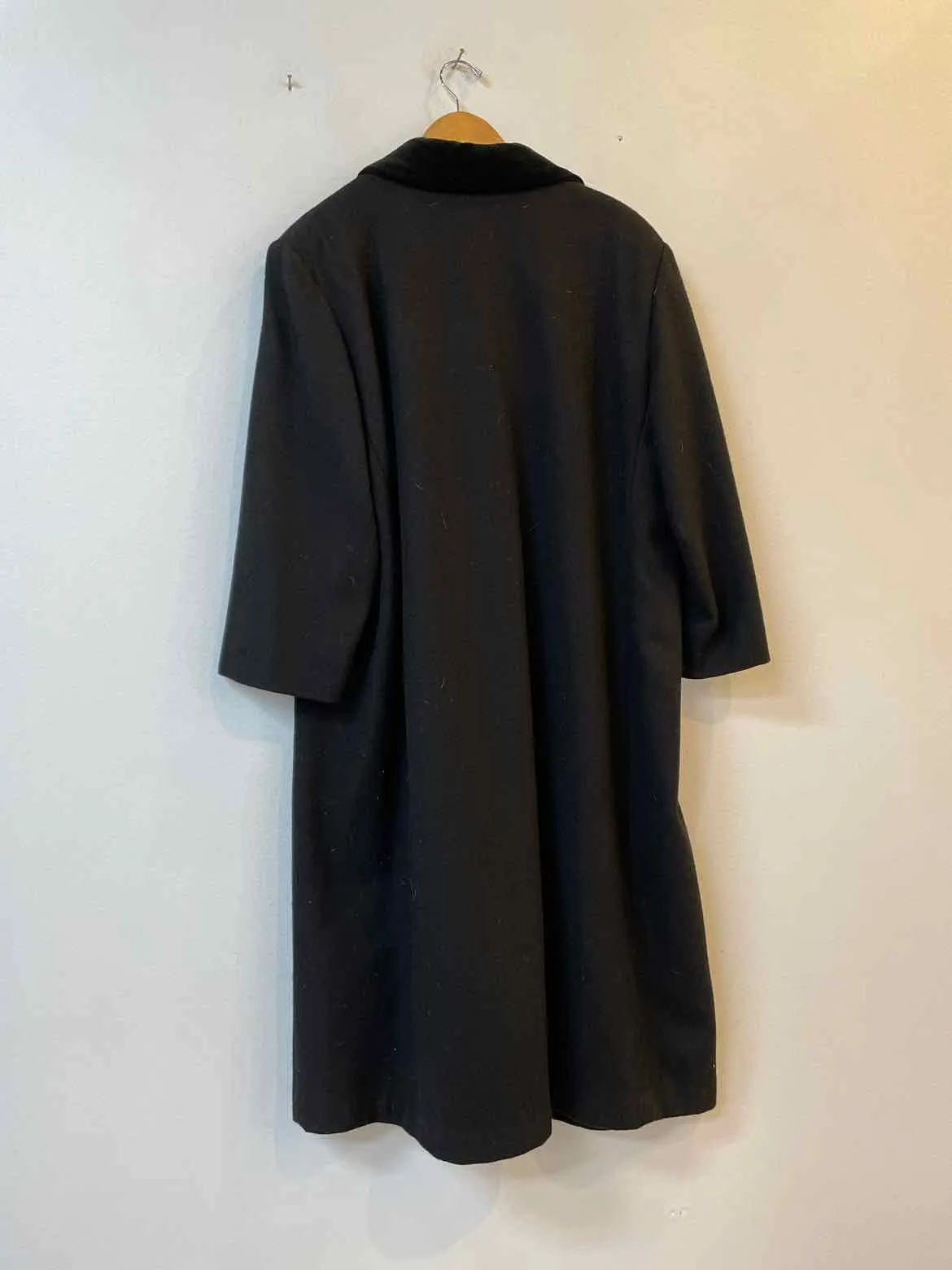 Herman Kay Size 18 Black Wool Blend Coat