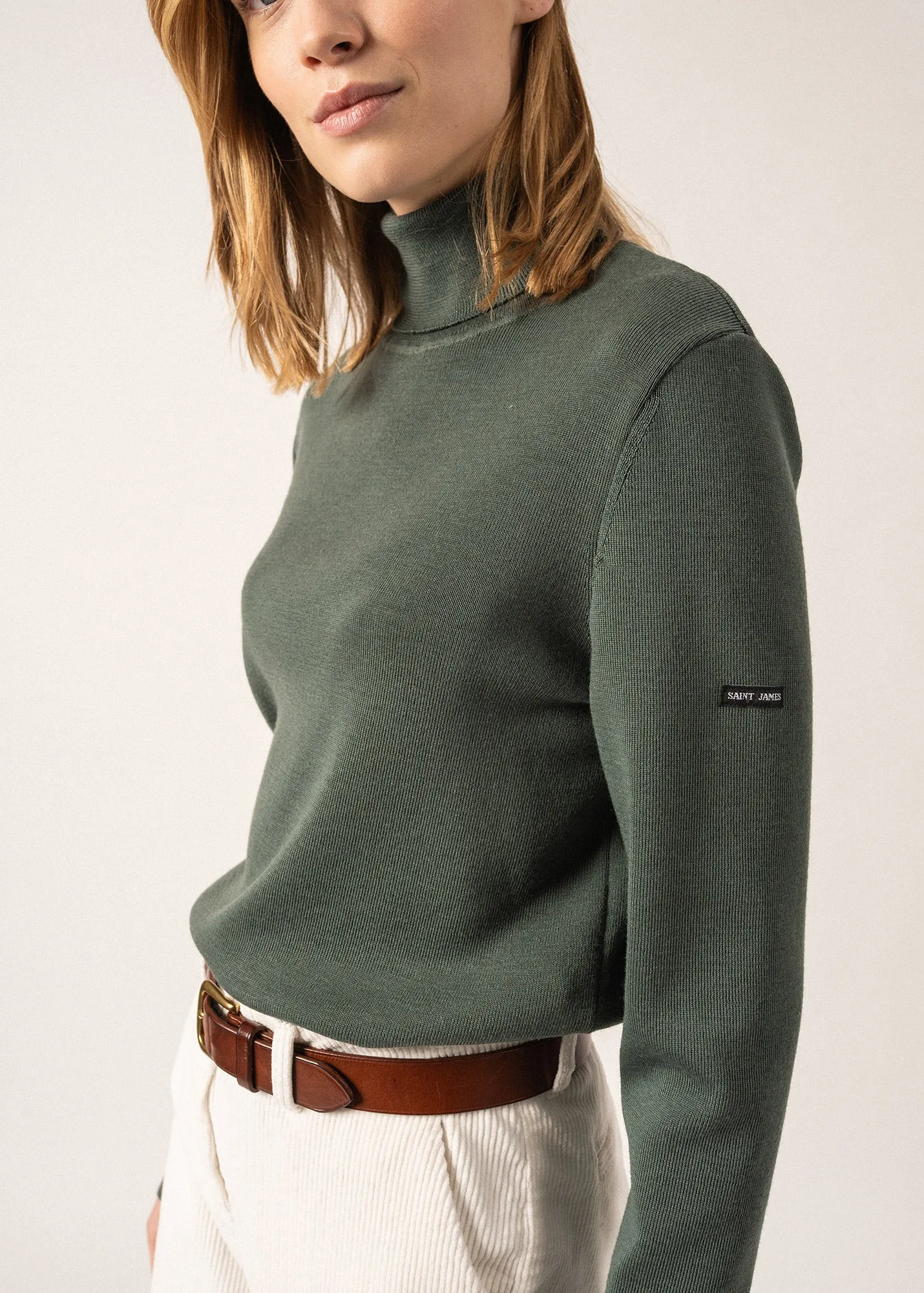 Houat turtleneck jumper - in wool (VEGETAL)