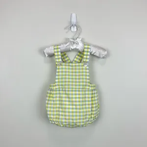 Jacadi Paris Plaid Sun Suit Romper 6 Months