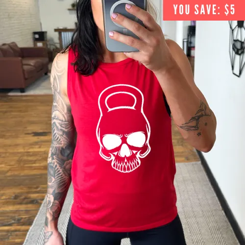 Kettlebell Skull Muscle Tank