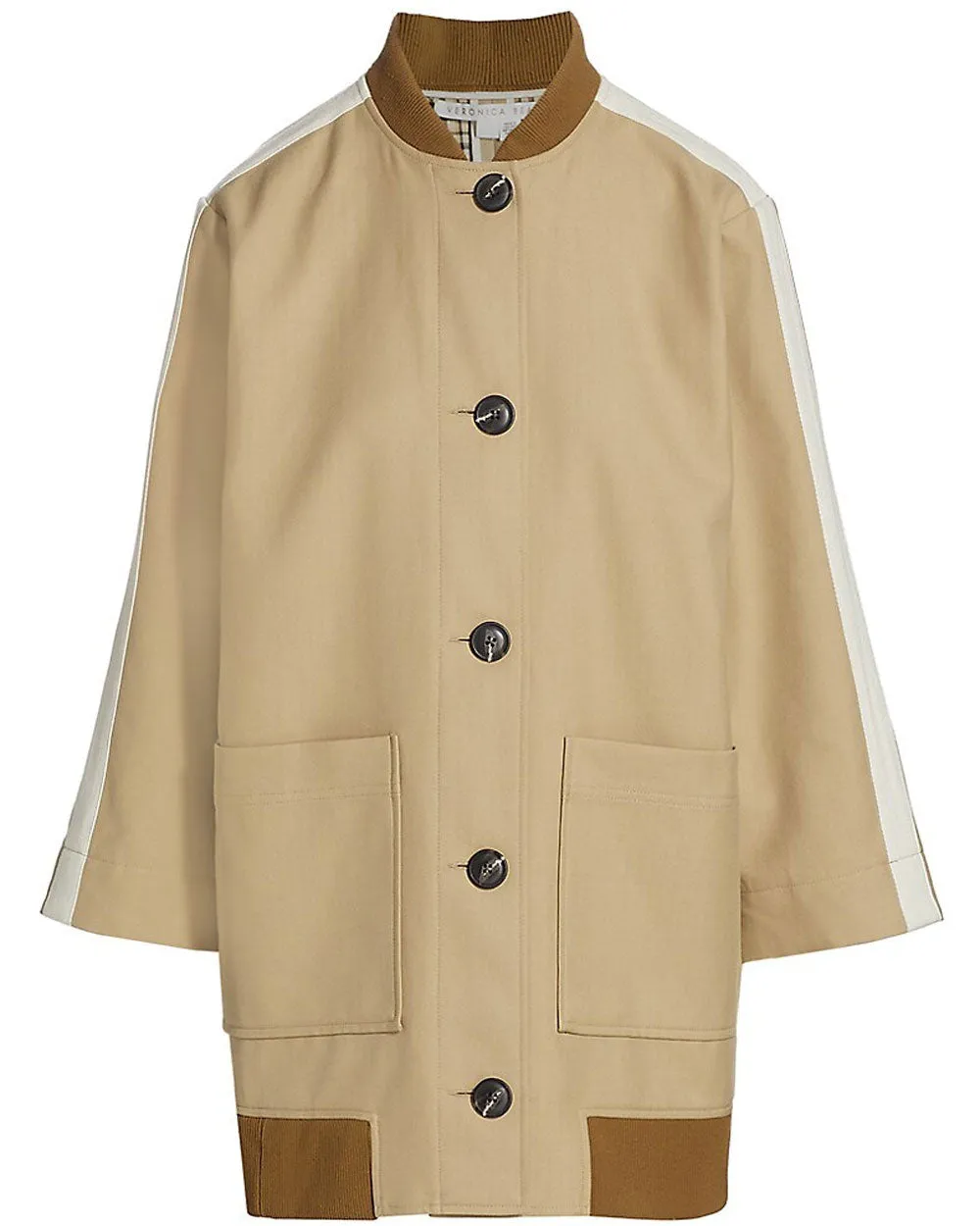 Khaki Check Reversible Balan Coat