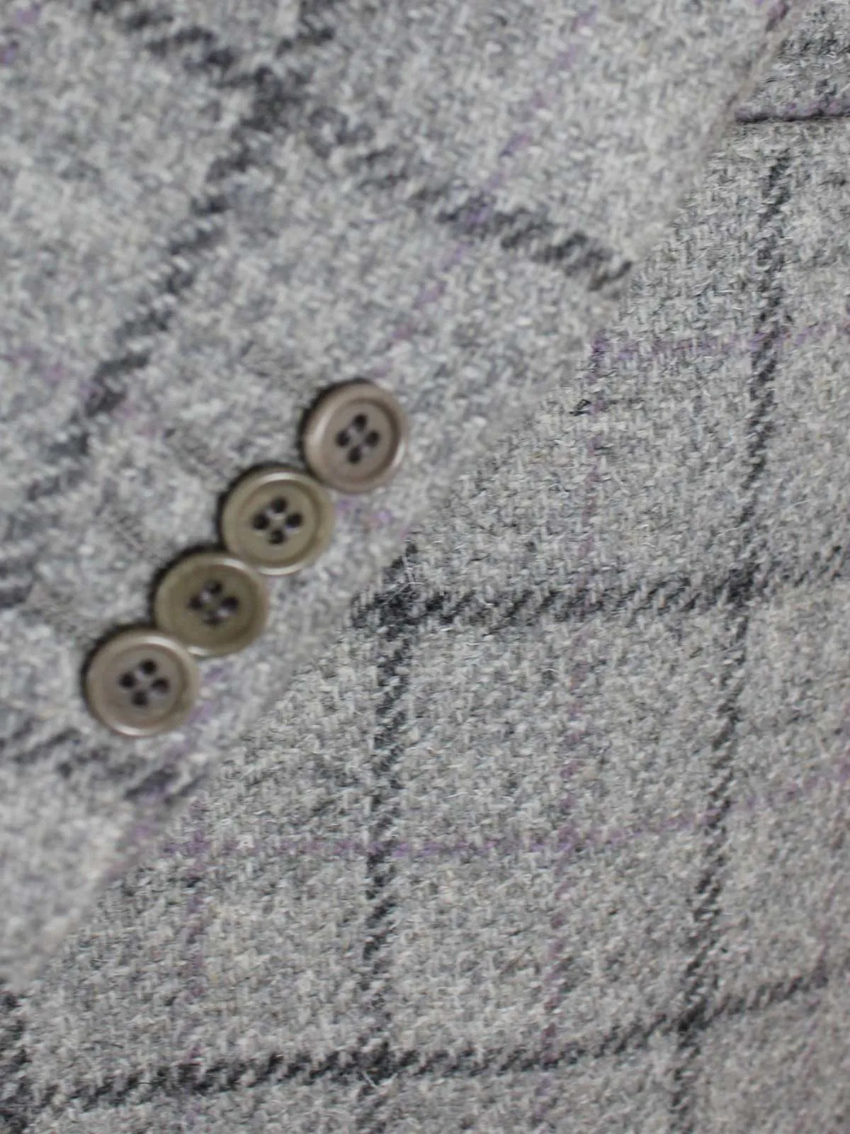 Kiton Sport Coat Gray Windowpane Wool Blazer Cipa 1960 EUR 49/ US 39 REDUCED -SALE