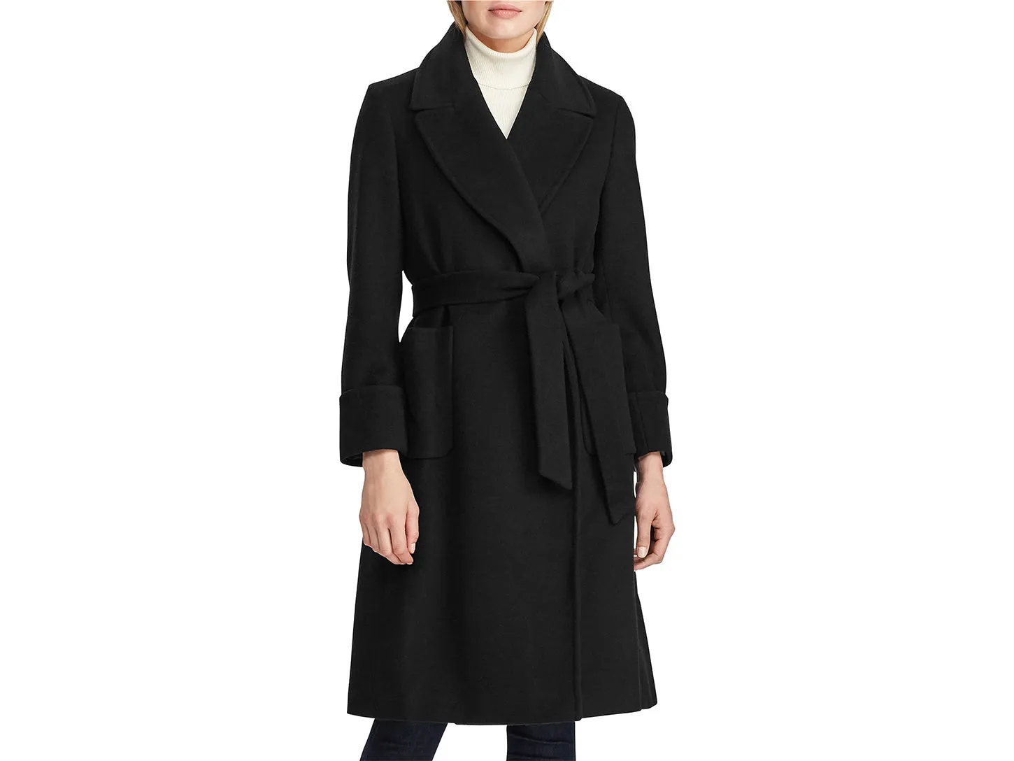 Lauren Ralph Lauren Wool Blend Wrap Coat