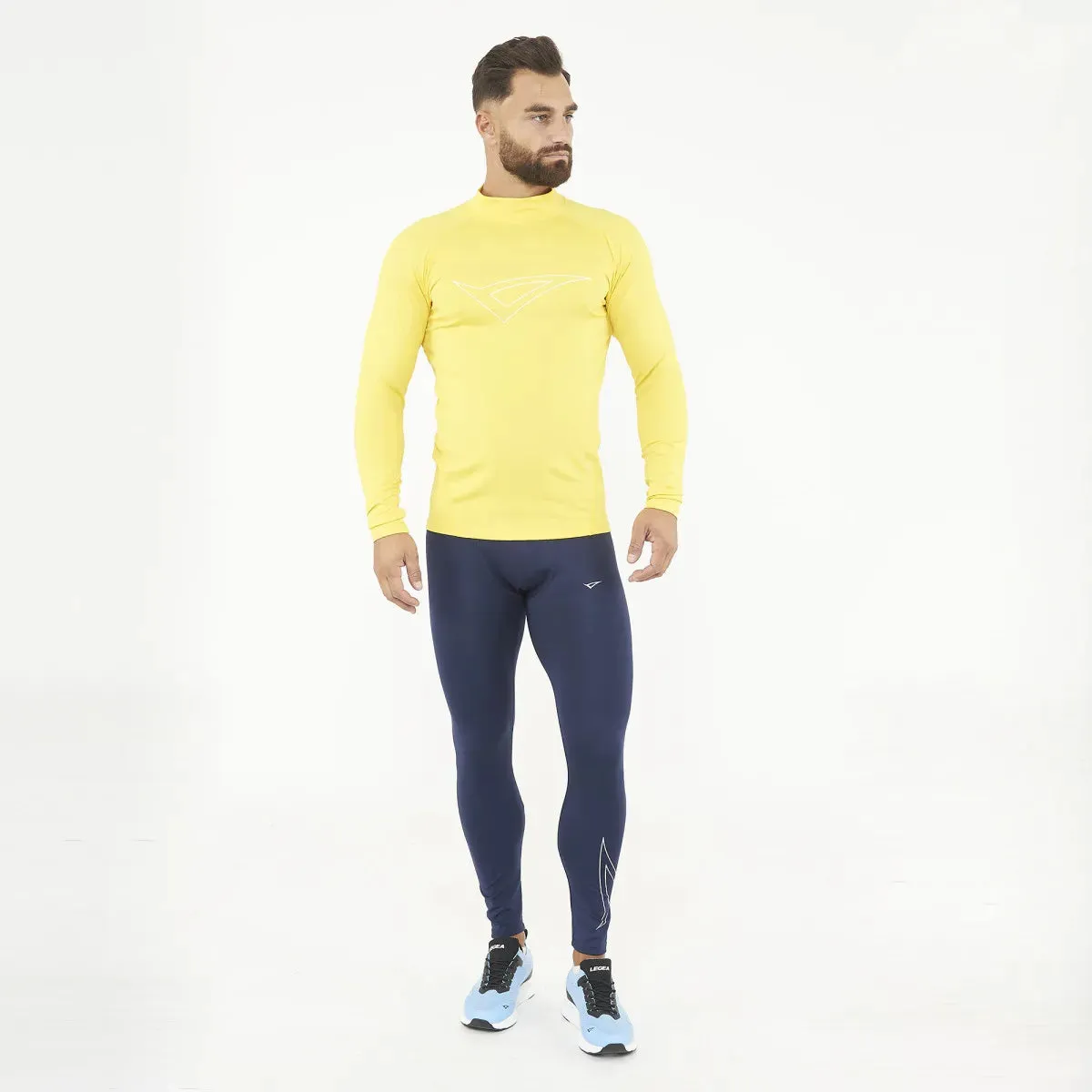 Legea Ironboy Long Sleeve Compression Top Yellow