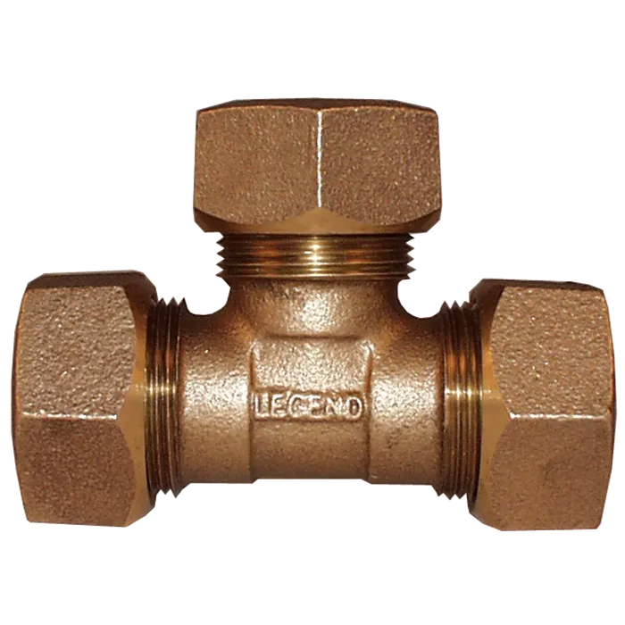 Legend Valve 313-434NL No Lead Bronze Ring Compression X Ring Compression X Ring Compression Tee 3/4" T4451NLCompxcompxcomp