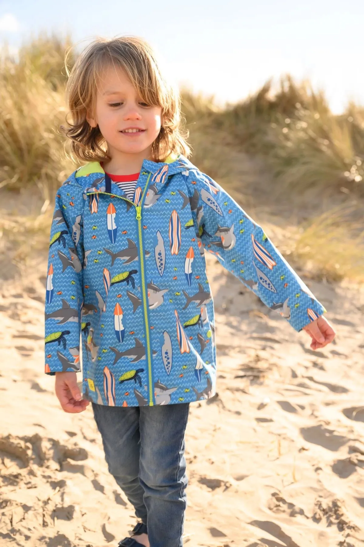 Light House Ethan Jacket - Shark Surf Print