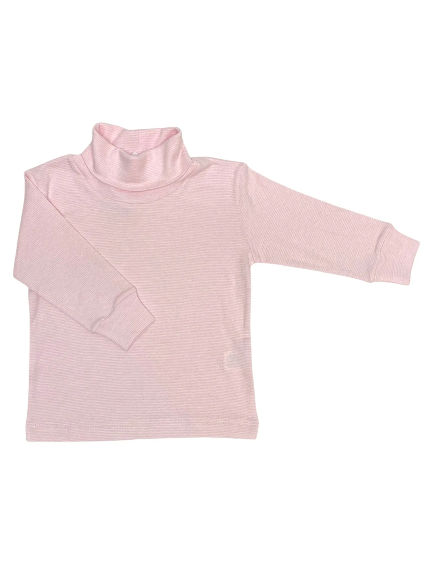 Luigi Thin Stripe Turtleneck Light Pink/White Narrow Stripe 5109