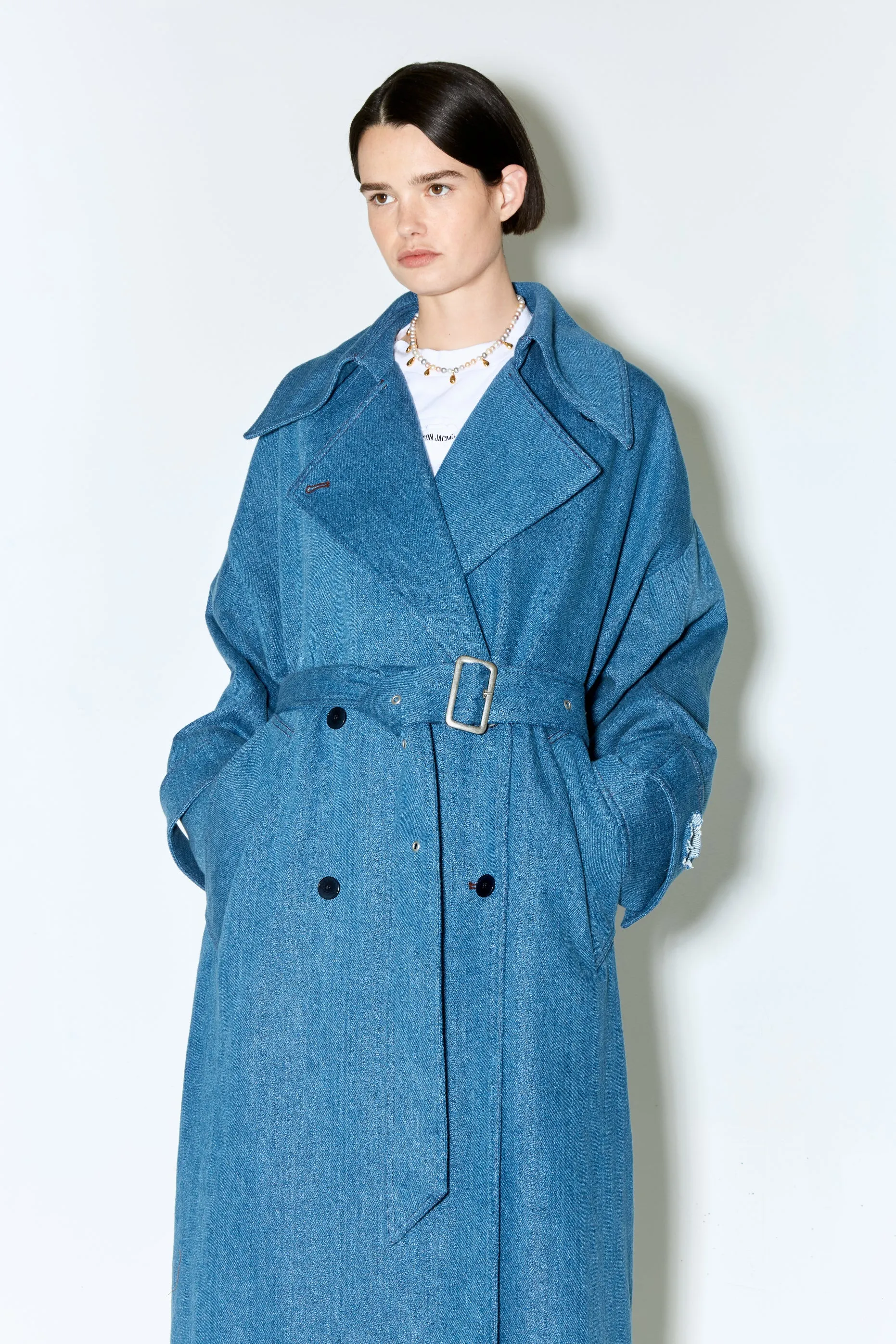 MATISS trench coat blue