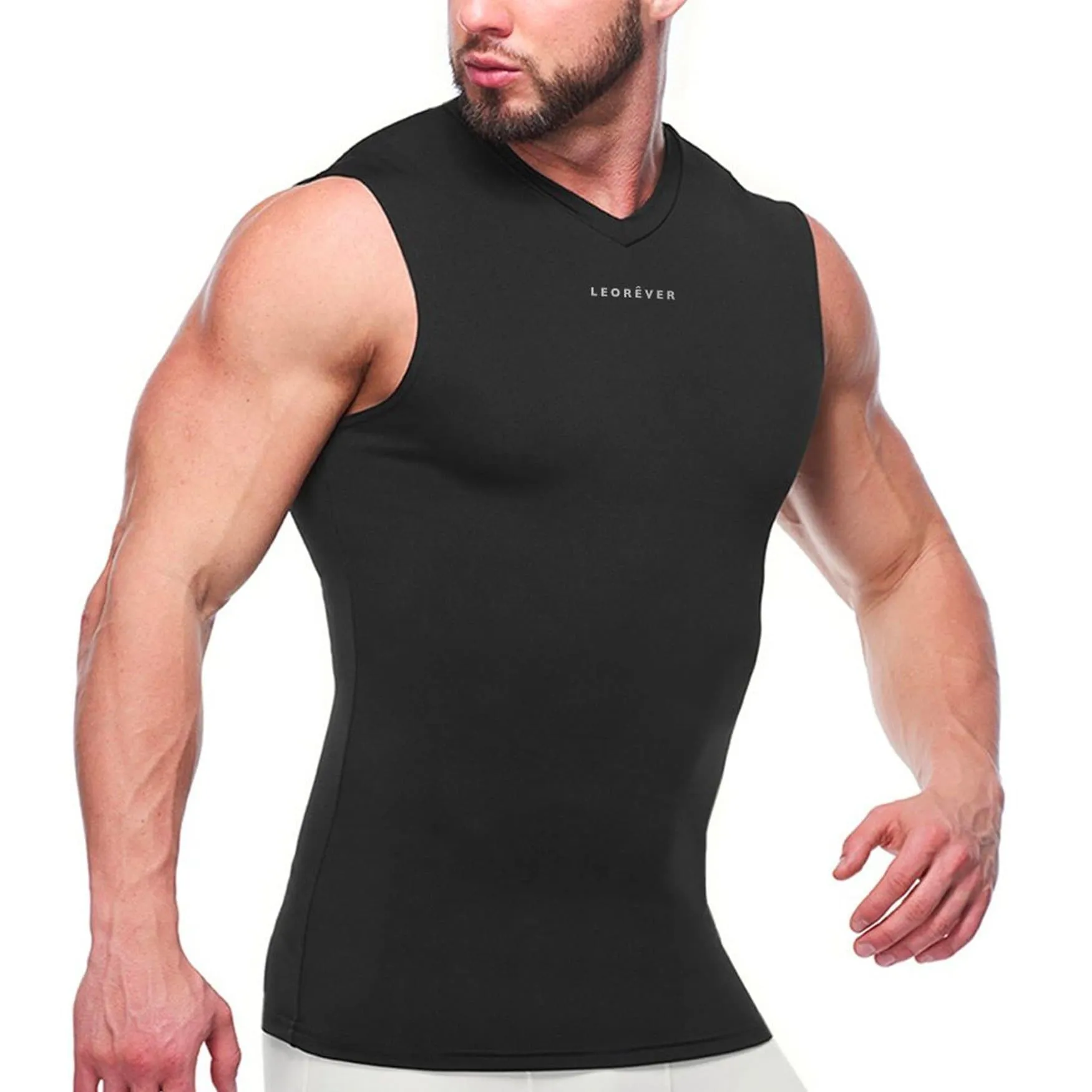 Mens Sleeveless Balanced Compression Shirt