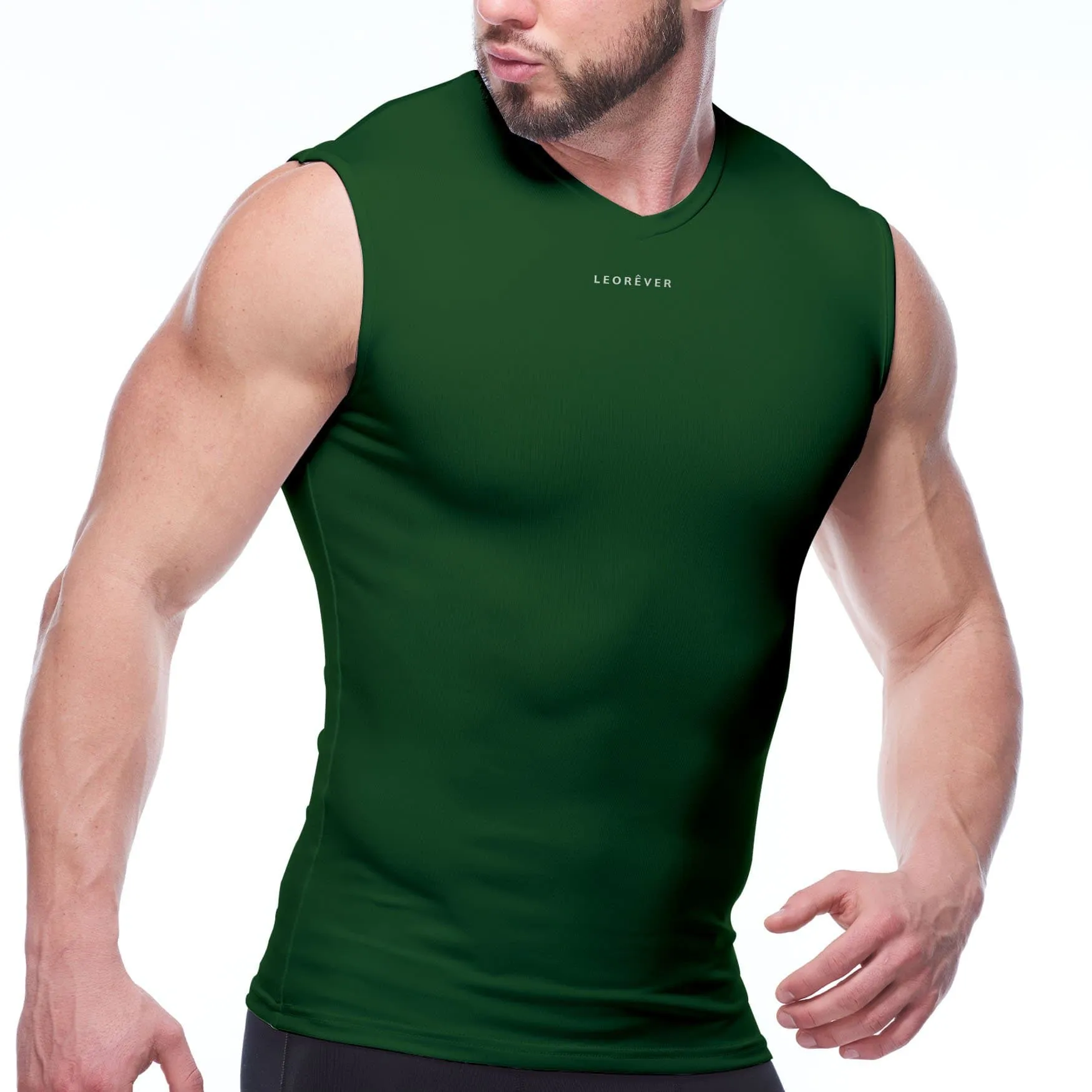 Mens Sleeveless Balanced Compression Shirt