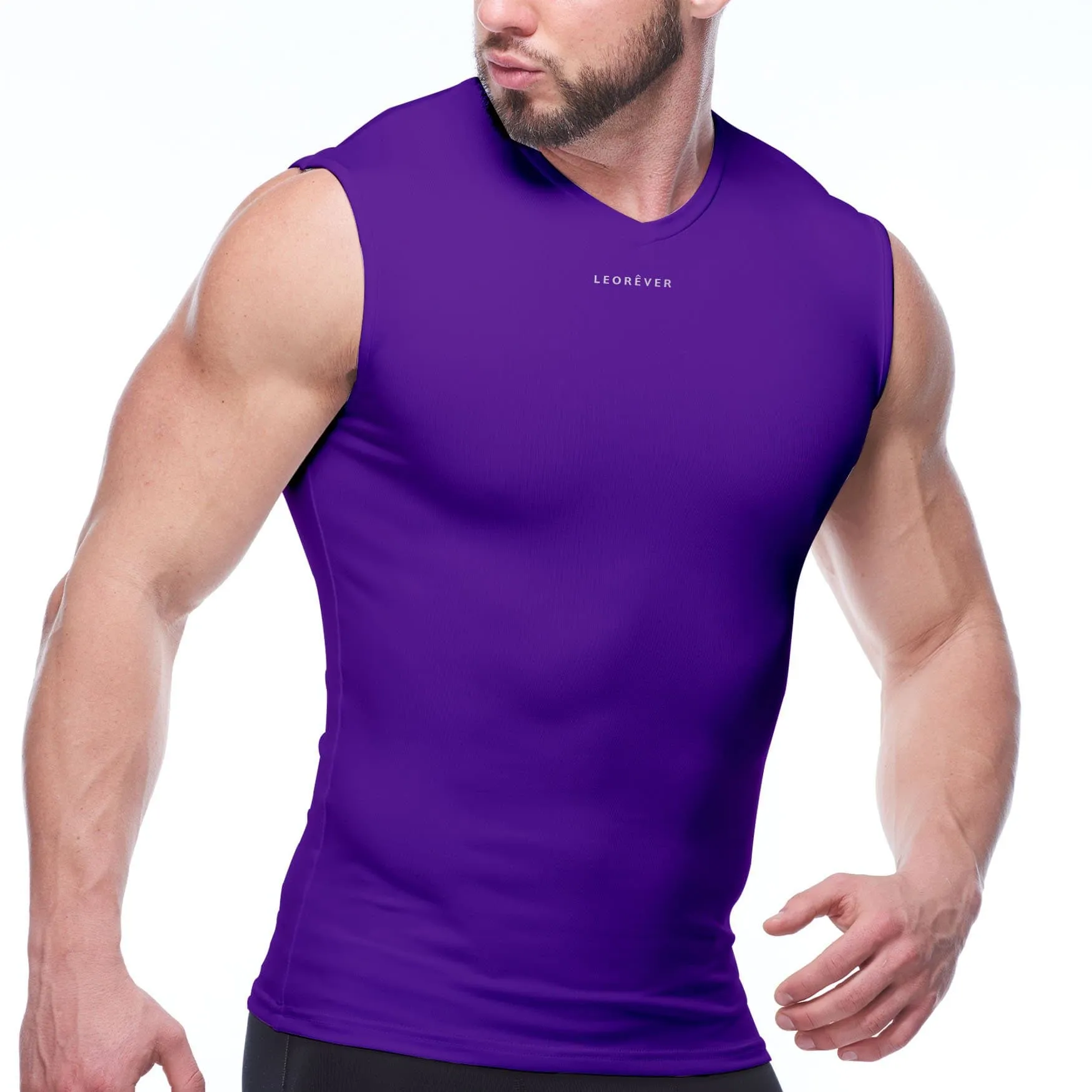 Mens Sleeveless Balanced Compression Shirt