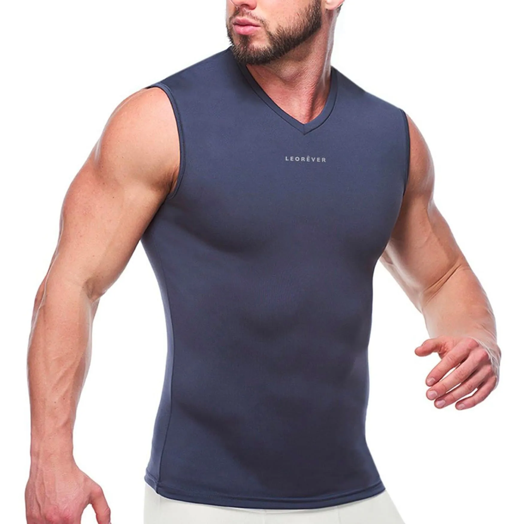 Mens Sleeveless Balanced Compression Shirt