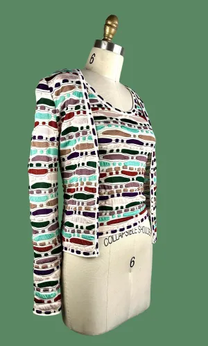 MISSONI 90s Cardigan & Tank Top Knit Set • Small