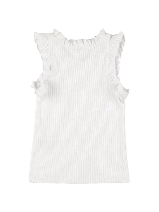 MSGM   Cotton rib tank top 