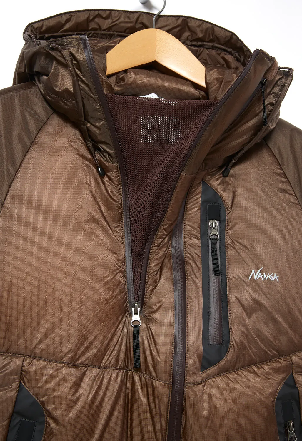 Nanga Men's Aurora Light Down Jacket - Brown