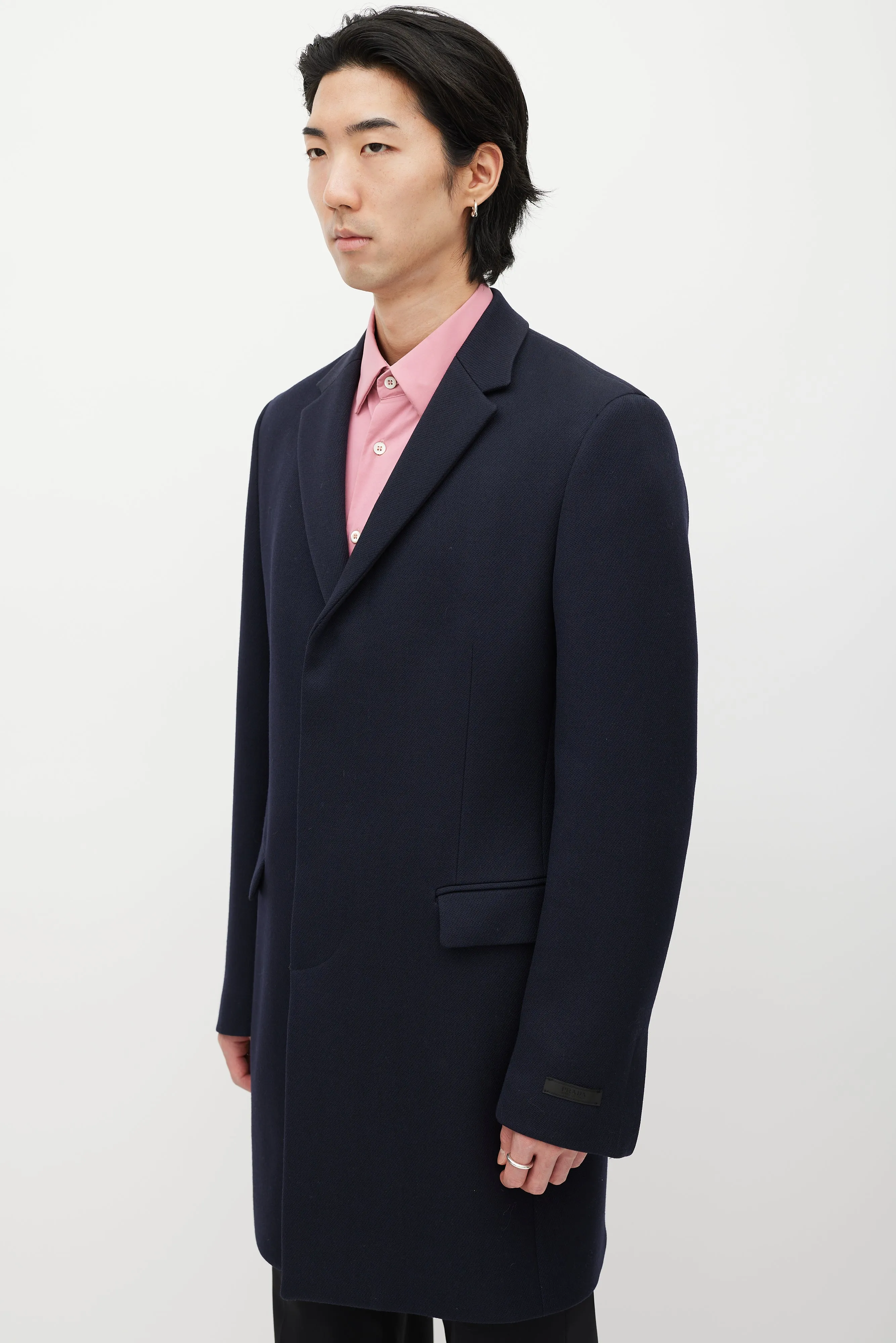 Navy Wool Coat