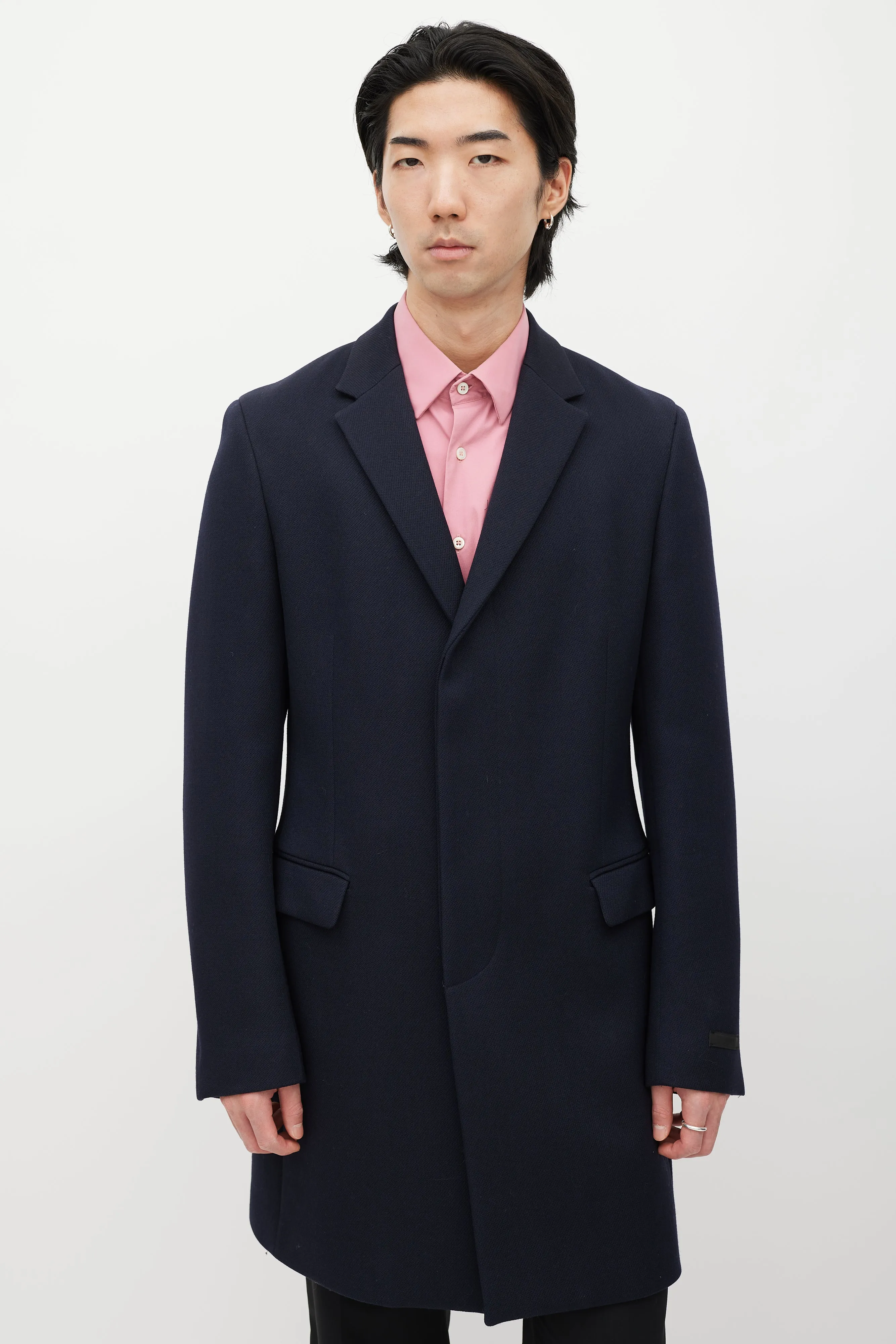 Navy Wool Coat