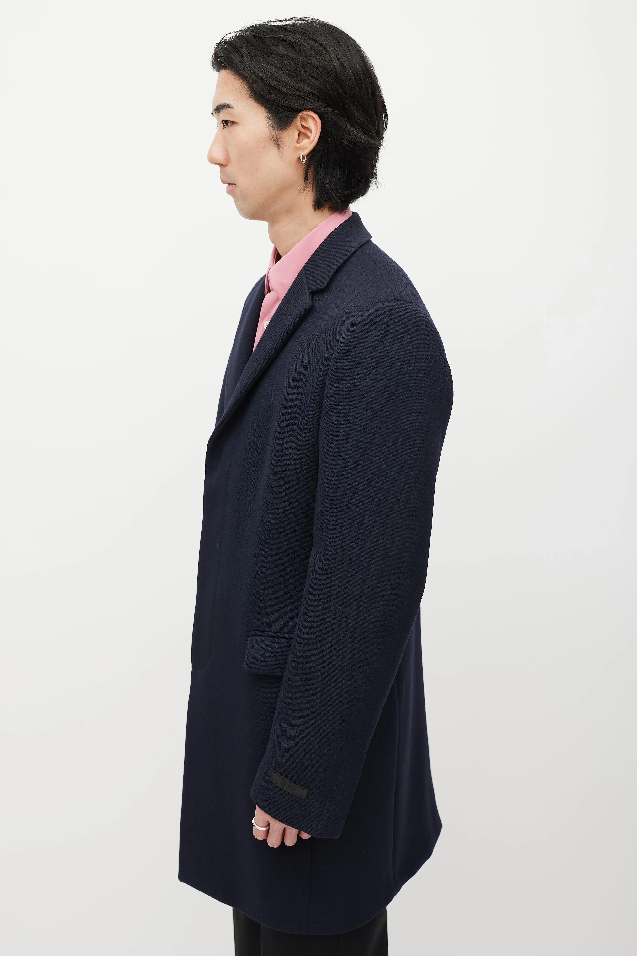 Navy Wool Coat