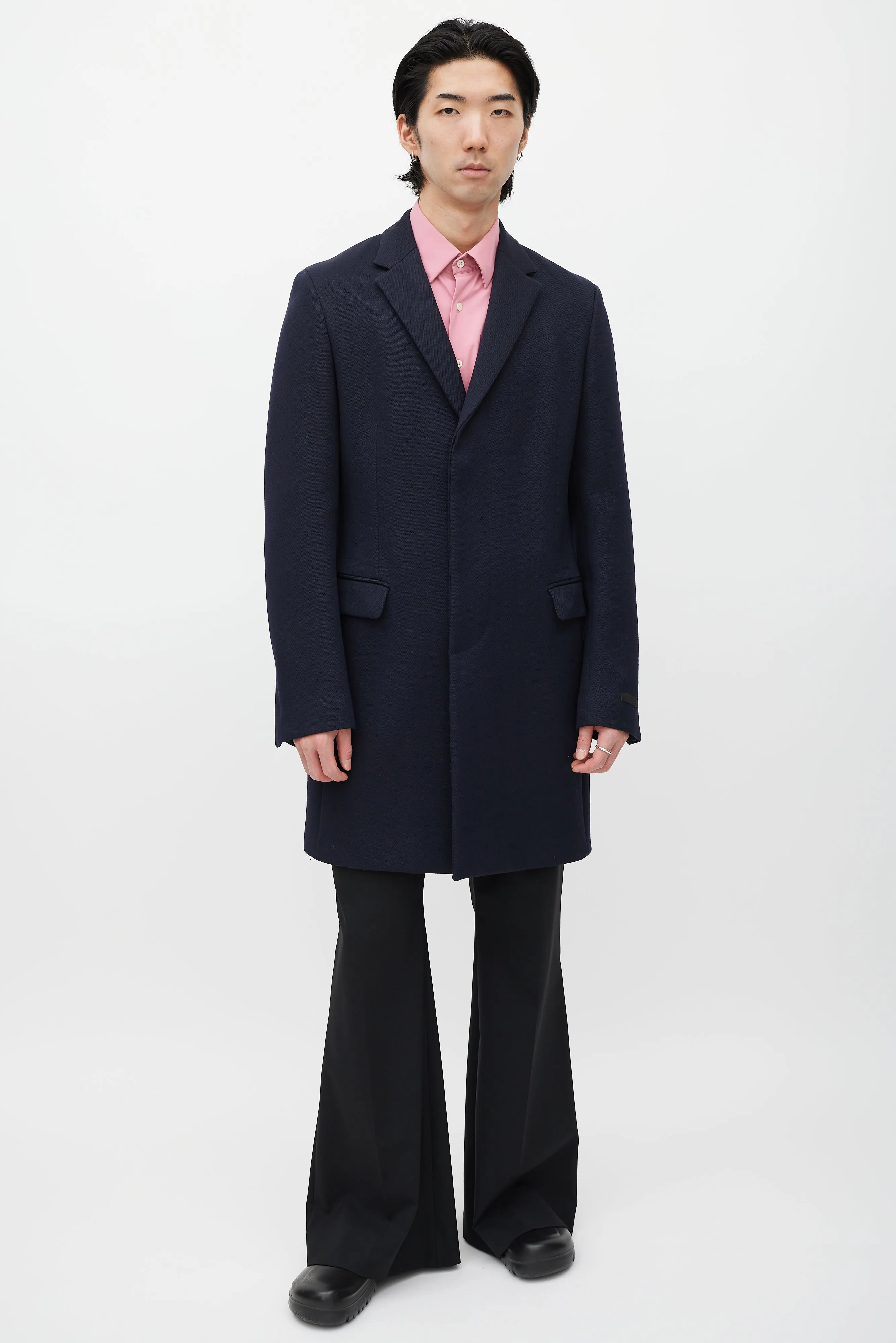 Navy Wool Coat