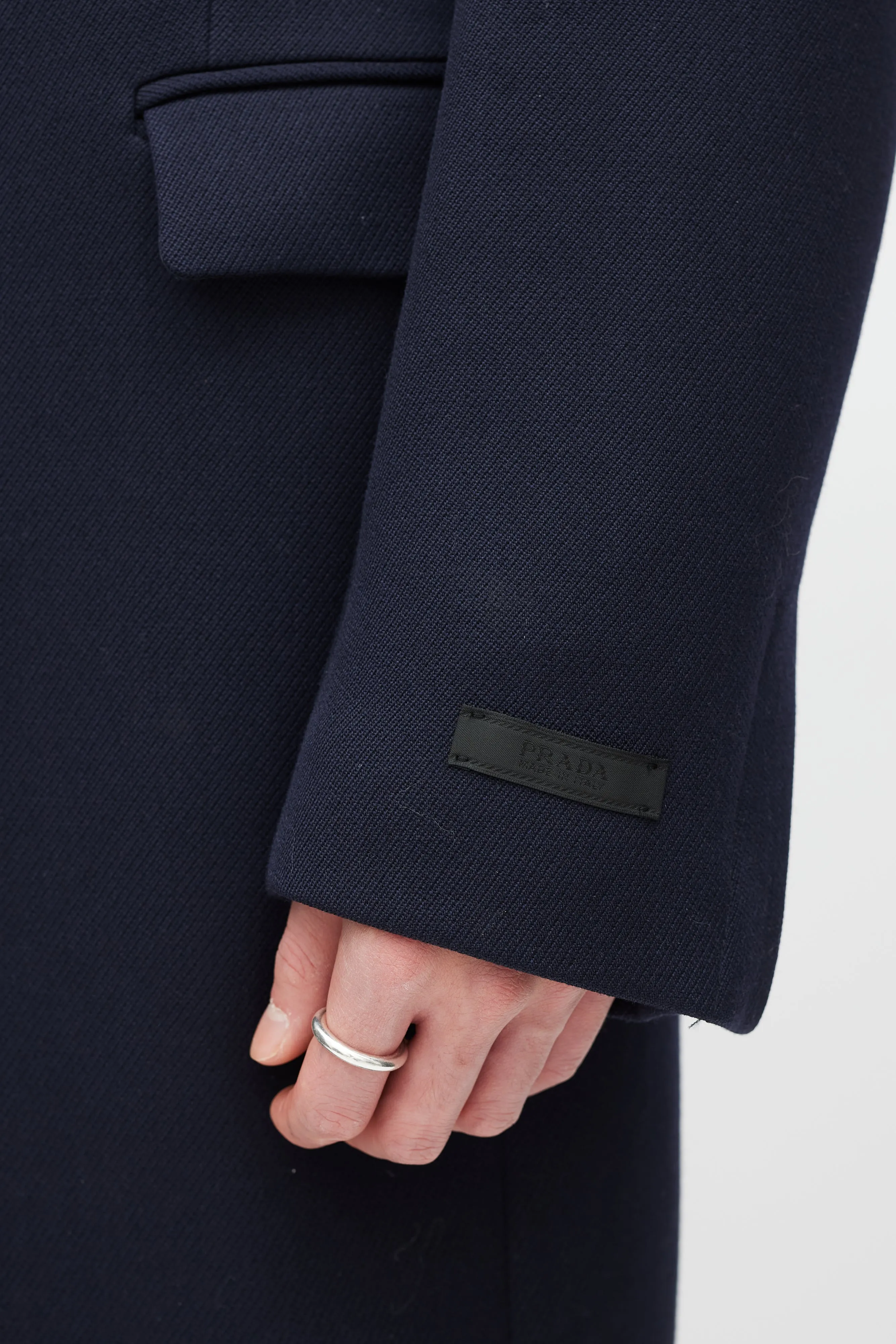 Navy Wool Coat