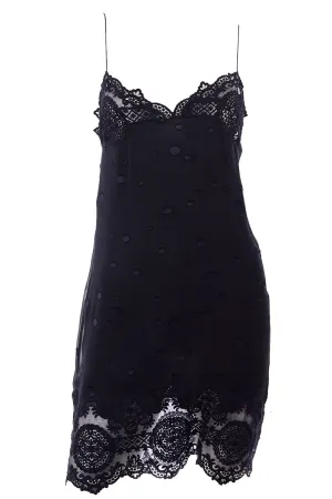 ON HOLD // S/S 1997 Valentino Black Silk & Lace Slip Dress