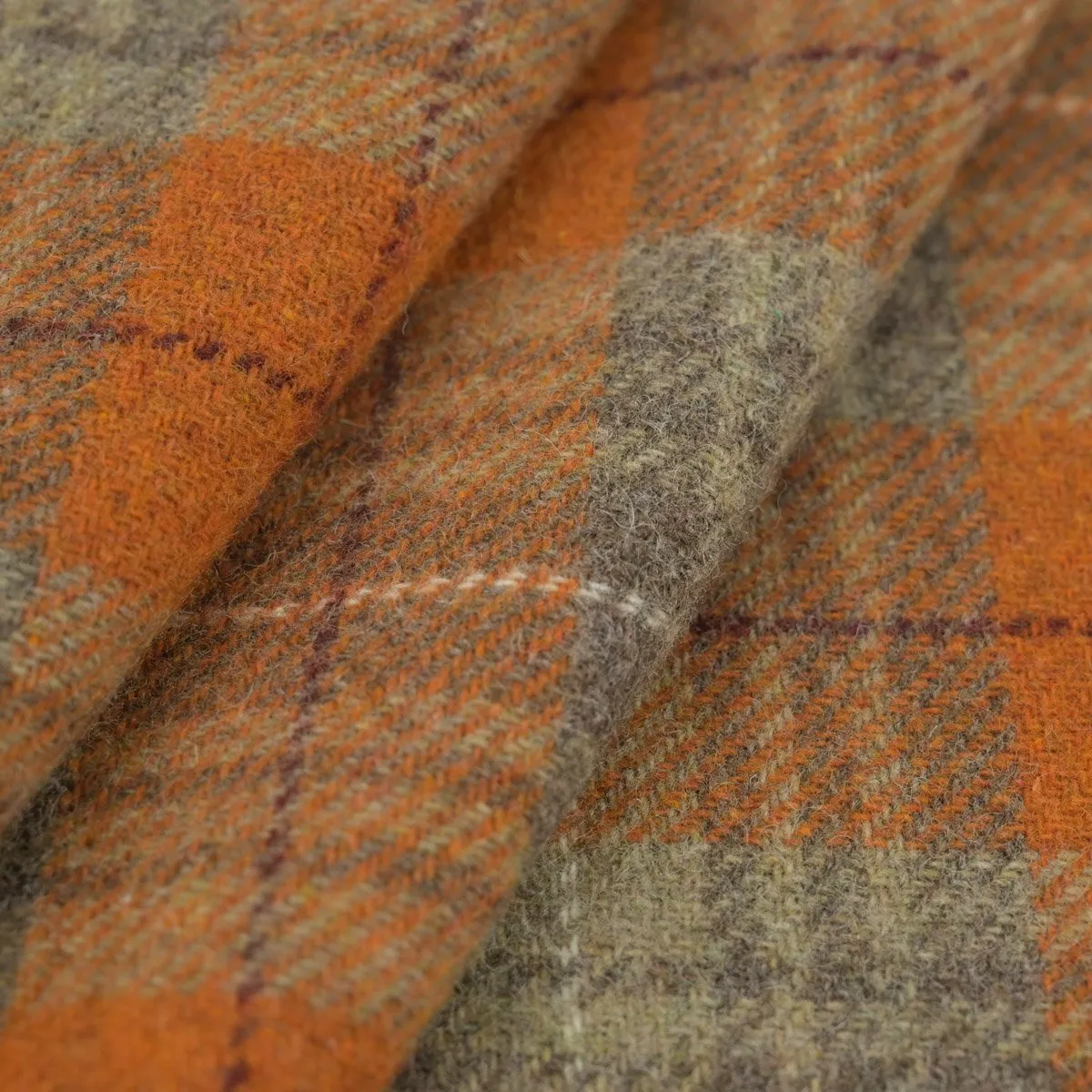 Orange Plaid Coating Fabric 97729