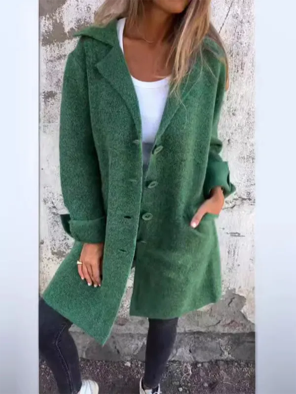 Oversized Wool-Like Winter Coat