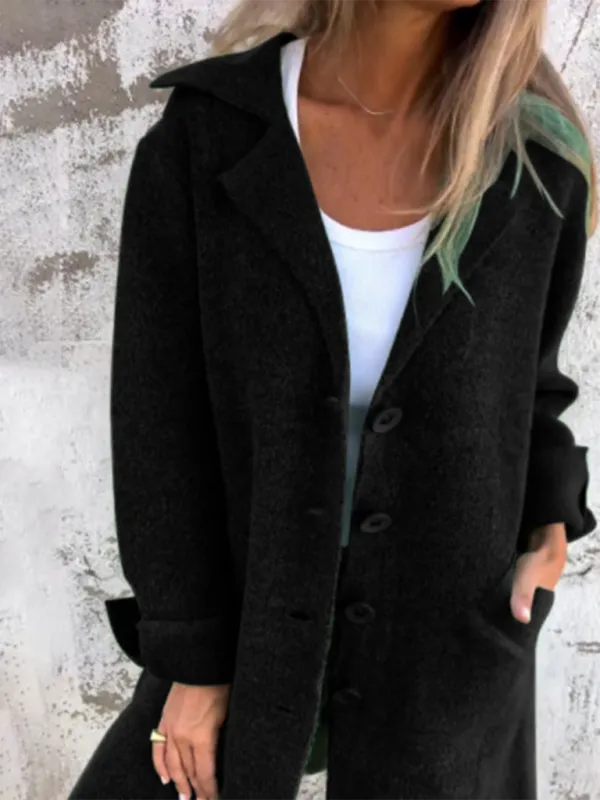 Oversized Wool-Like Winter Coat