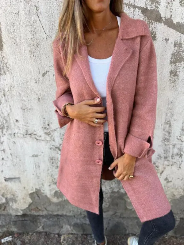 Oversized Wool-Like Winter Coat