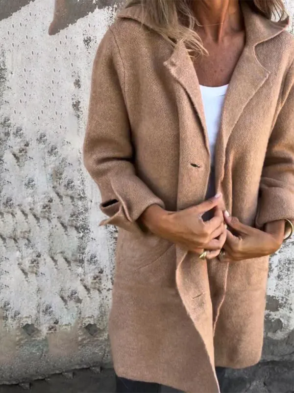 Oversized Wool-Like Winter Coat