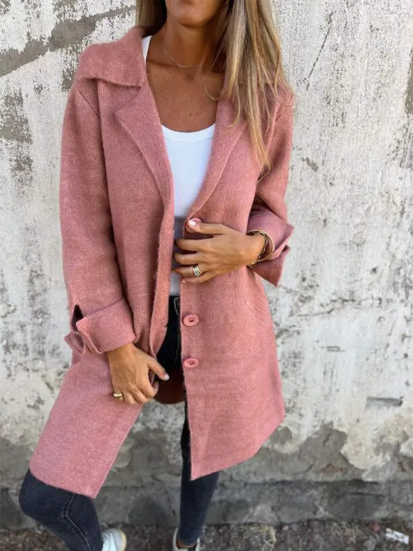 Oversized Wool-Like Winter Coat