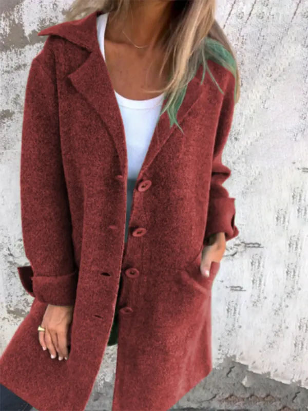 Oversized Wool-Like Winter Coat