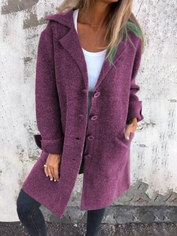 Oversized Wool-Like Winter Coat