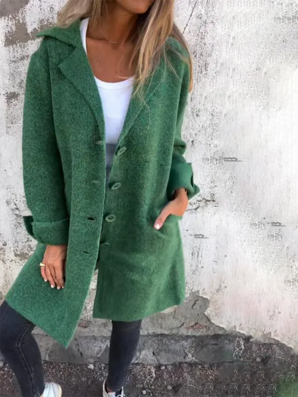 Oversized Wool-Like Winter Coat