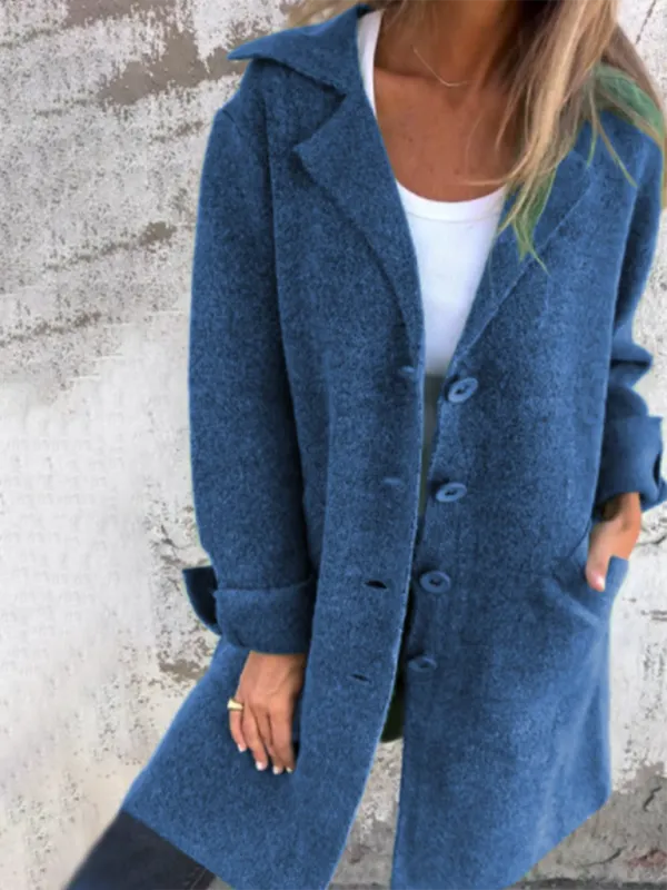 Oversized Wool-Like Winter Coat