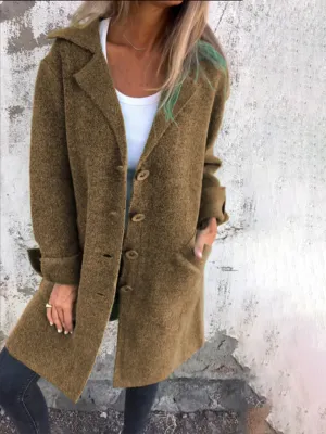 Oversized Wool-Like Winter Coat