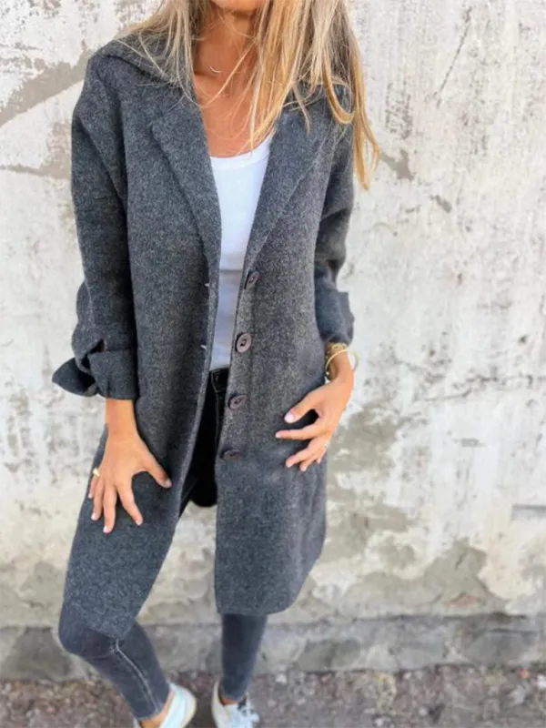 Oversized Wool-Like Winter Coat